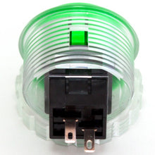 Load image into Gallery viewer, Seimitsu PS-14-KN 30 mm Screw-in Button - Clear White &amp; Green