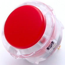 Load image into Gallery viewer, Sanwa OBSC-30 Snap-in Button - Clear White &amp; Red Plunger