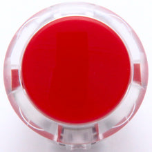 Load image into Gallery viewer, Sanwa OBSC-30 Snap-in Button - Clear White &amp; Red Plunger