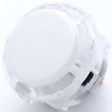 Load image into Gallery viewer, Sanwa OBSC-30 Snap-in Button - Clear White &amp; White Plunger
