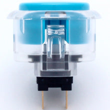 Load image into Gallery viewer, Sanwa OBSC-30 Snap-in Button - Clear White &amp; Blue Plunger