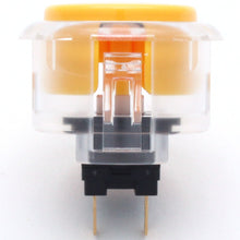 Load image into Gallery viewer, Sanwa OBSC-30 Snap-in Button - Clear White &amp; Yellow Plunger