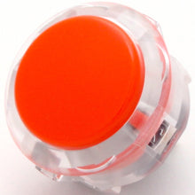 Load image into Gallery viewer, Sanwa OBSC-30 Snap-in Button - Clear White &amp; Orange Plunger