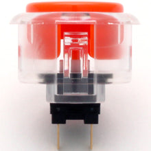 Load image into Gallery viewer, Sanwa OBSC-30 Snap-in Button - Clear White &amp; Orange Plunger