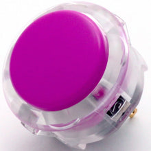 Load image into Gallery viewer, Sanwa OBSC-30 Snap-in Button - Clear White &amp; Violet Plunger