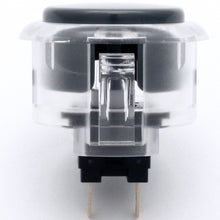 Load image into Gallery viewer, Sanwa OBSC-30 Snap-in Button - Clear White &amp; Black Plunger