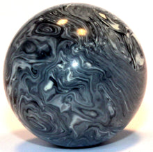 Load image into Gallery viewer, Butteroj's Gray and White Swirled 38mm ball tops