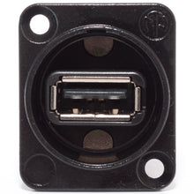 Load image into Gallery viewer, Neutrik NAUSB-W-B Panel Mount Black