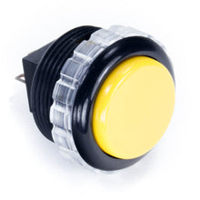 Load image into Gallery viewer, Seimitsu PS-14-GN 30 mm Screw-in Button - Black &amp; Yellow