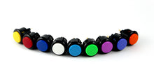 Load image into Gallery viewer, Sanwa OBSF-24 Snap-in Button - Black &amp; Red