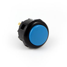 Load image into Gallery viewer, Sanwa OBSF-24 Snap-in Button - Black &amp; Blue