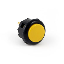 Load image into Gallery viewer, Sanwa OBSF-24 Snap-in Button - Black &amp; Yellow