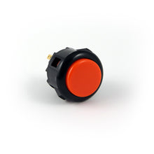Load image into Gallery viewer, Sanwa OBSF-24 Snap-in Button - Black &amp; Orange