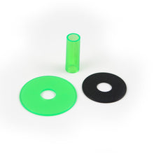 Load image into Gallery viewer, Sanwa JLF-CD Shaft Cover Kit - Green Translucent