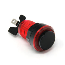 Load image into Gallery viewer, Paradise LED Button with Black Plunger - Translucent Red