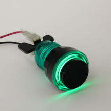 Load image into Gallery viewer, Paradise LED Button with Black Plunger - Translucent Green