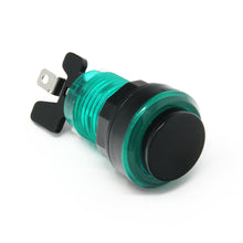 Load image into Gallery viewer, Paradise LED Button with Black Plunger - Translucent Green